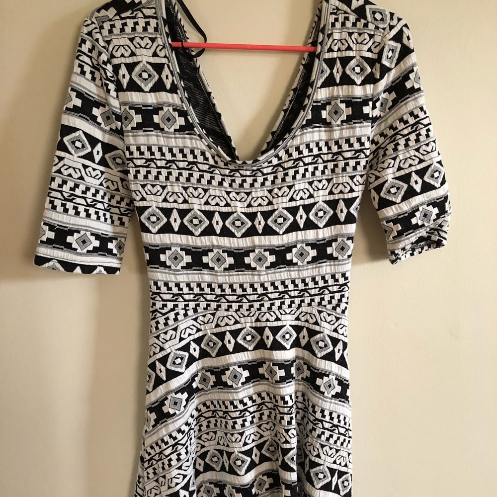 Elbow length sleeve dress